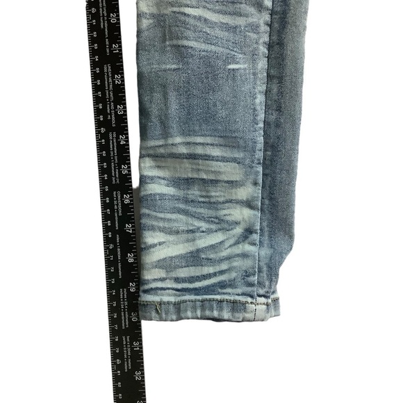 Copper Rivet Jeans Sz 30W 32L Slim Fit Distressed Medium Wash Blue - Picture 6 of 7